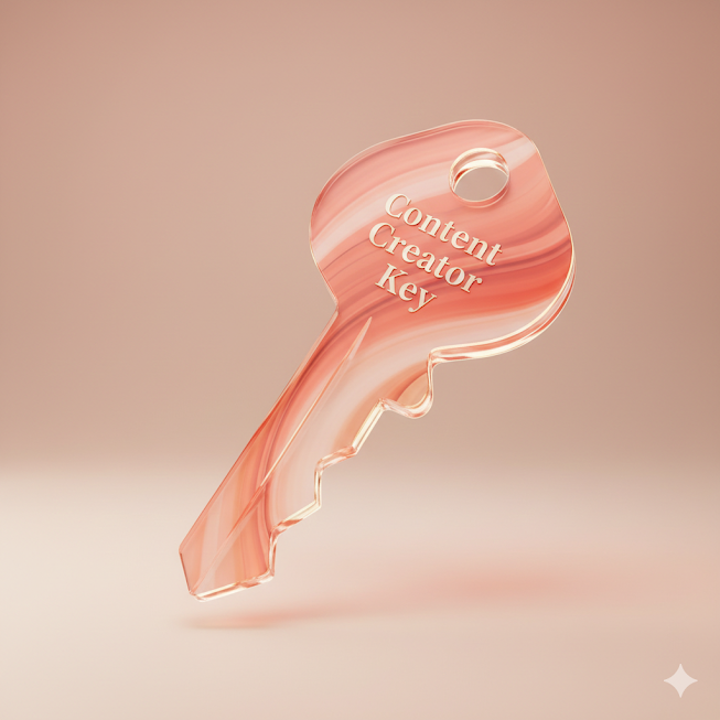 Content Creator Key - Creëer content zonder blokkades of twijfels.