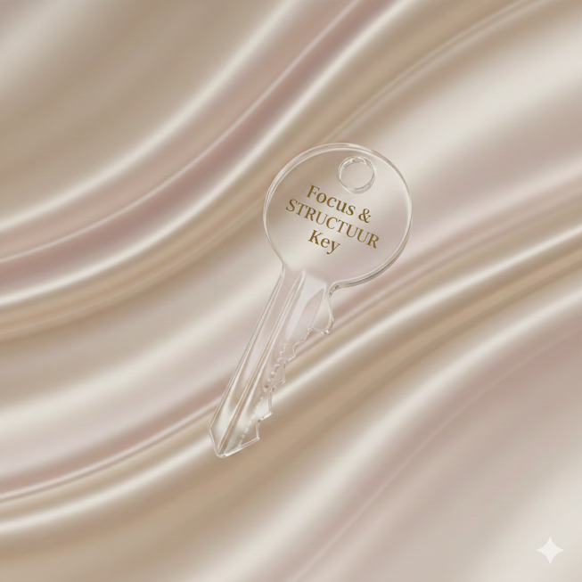 Focus & Structuur Key - Breng orde in je hoofd en overzicht in je dag.